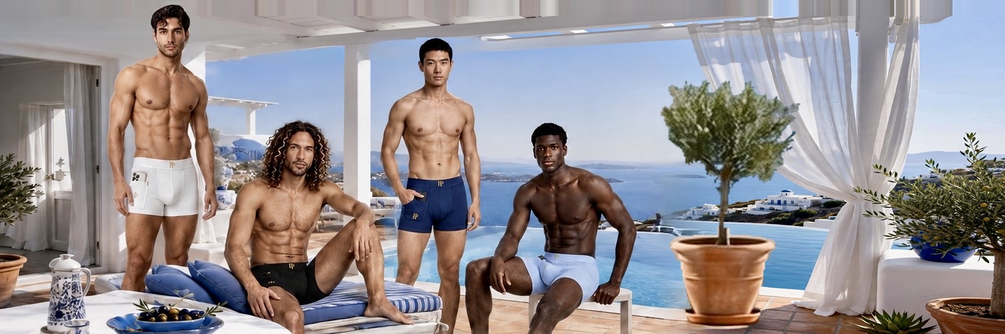 PressPair men in the Mediterranean Cabana Collection