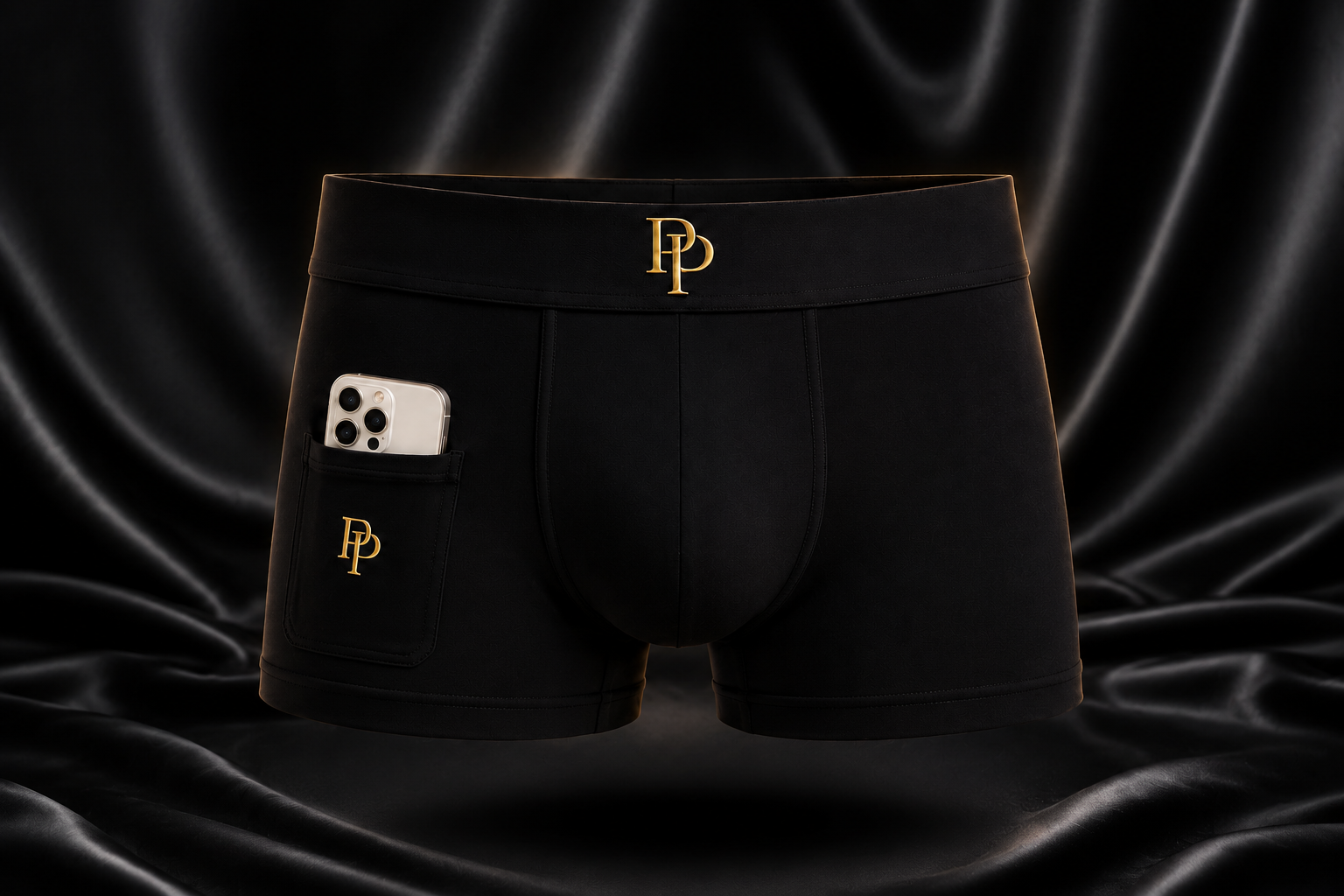 Boxer Brief — Black / Gold