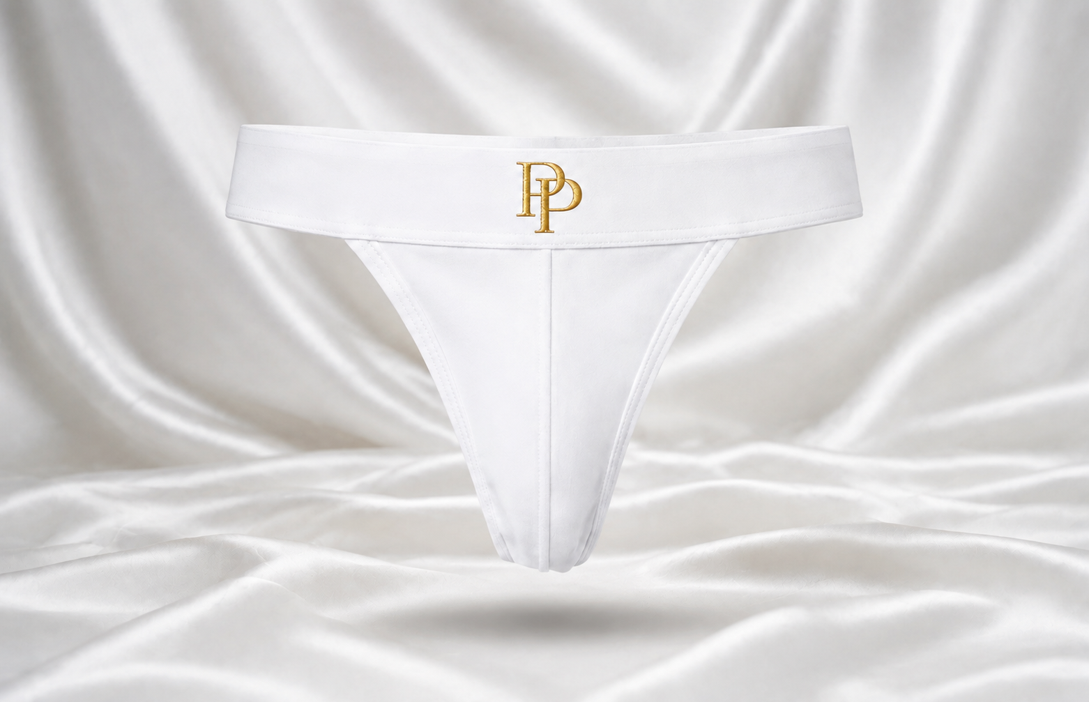 Thong White and Gold