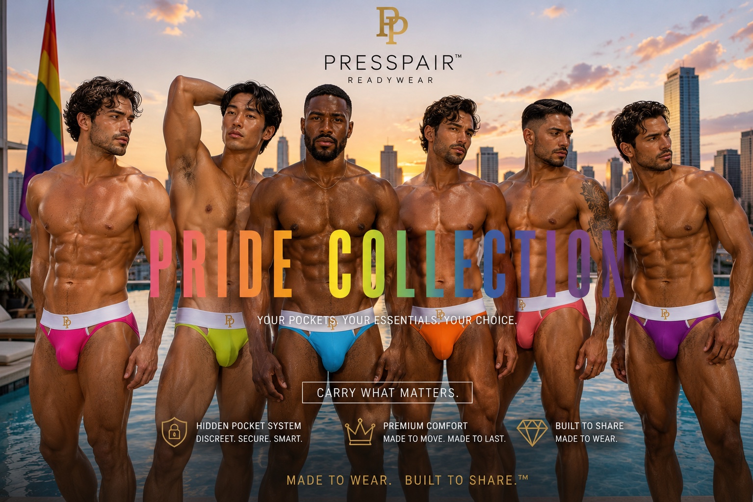 PressPair Pride Collection six-model campaign
