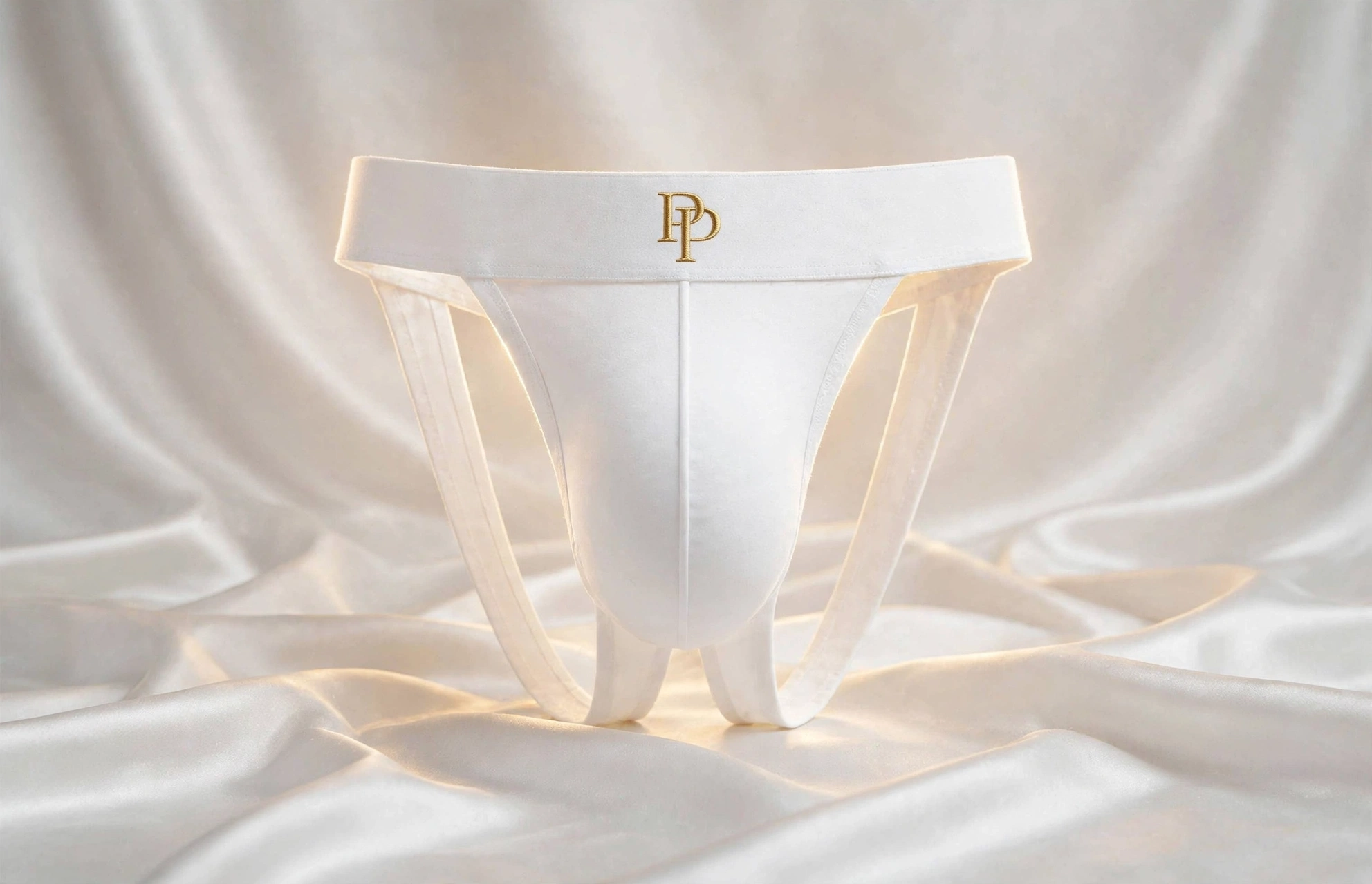 Jockstrap White and Gold