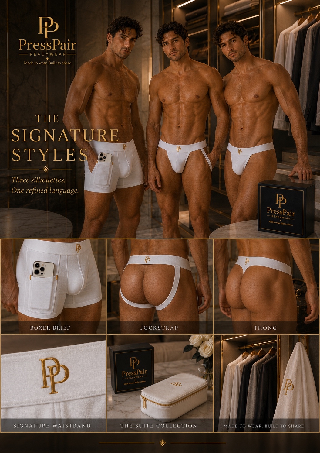 PressPair White and Gold signature styles editorial